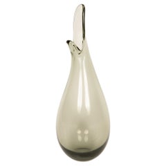 Vintage Hand Blown Glass Vase / Decanter by Per Lutken for Holmegaard, 1950's