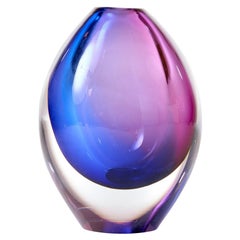 Chromatic teardrop shaped vase by Sven Palmquist for Orrefors
