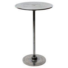 Bistro Table in Natural Steel by Unkown, 1920