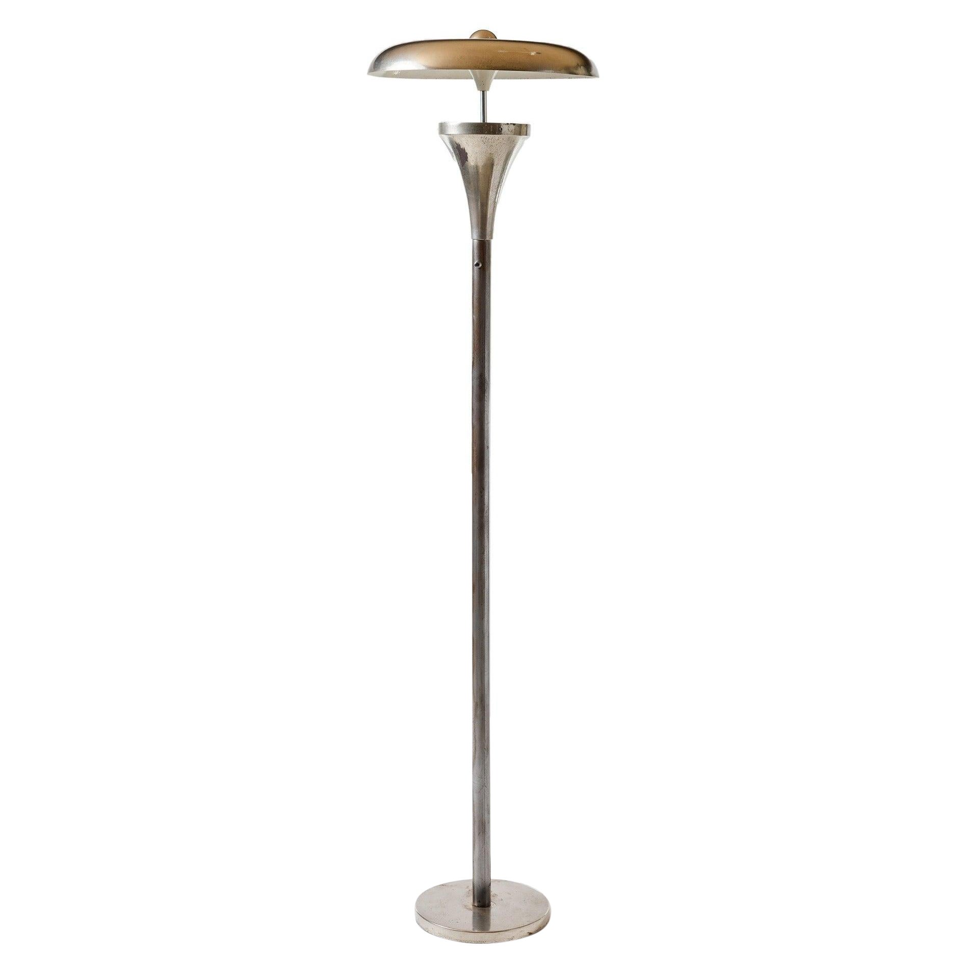 Modernist Floor Lamp by Sigfried Giedion for B.A.G. Turgi, 1940's