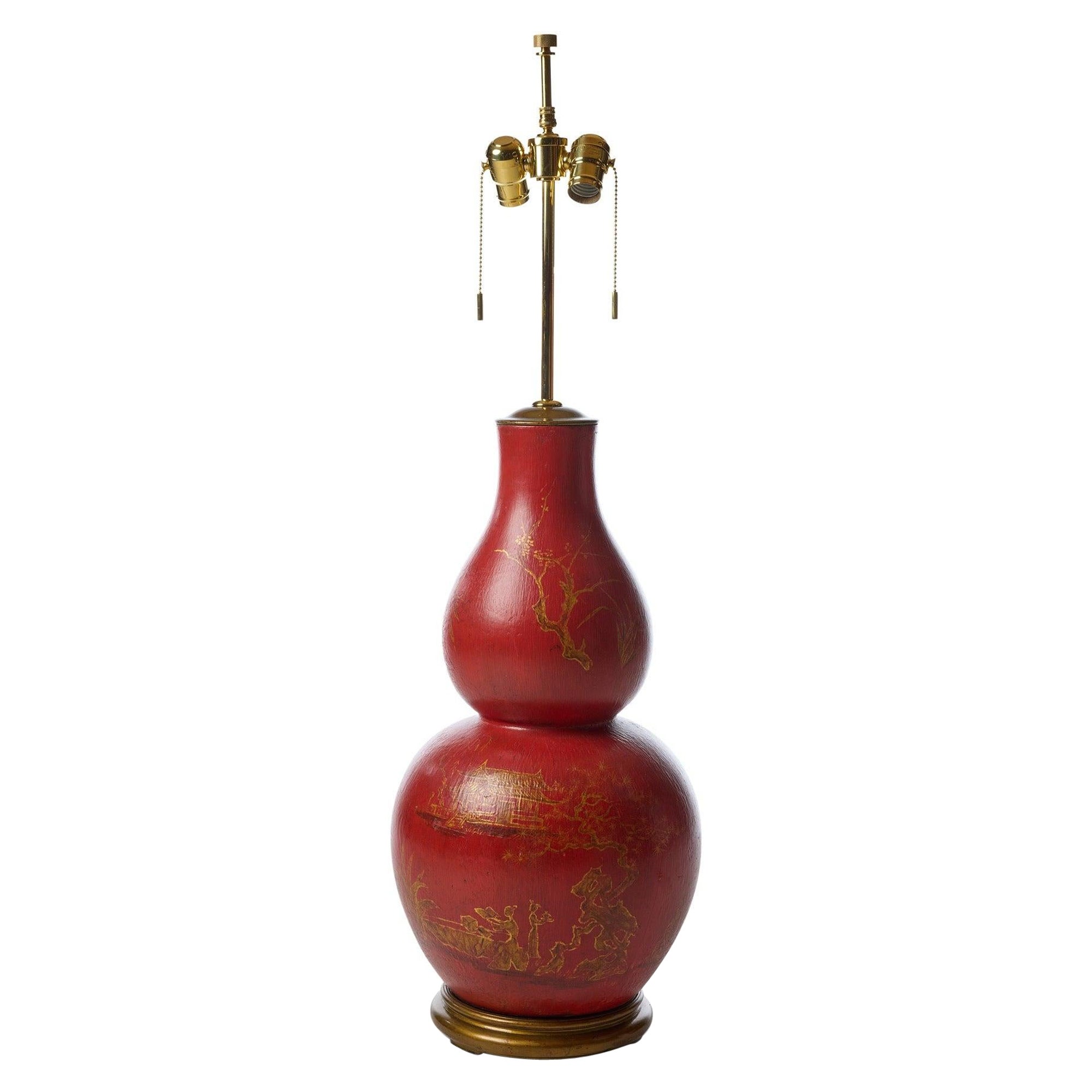 Blood Red Table Lamp For Sale