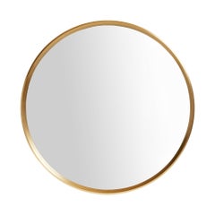 Original Tapered Round Mirror in Bronze