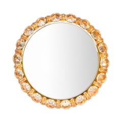 Bronze & Crystal Wall Mirror by Friedl Bakalowits for Bakalowits & Sohne, 1960s