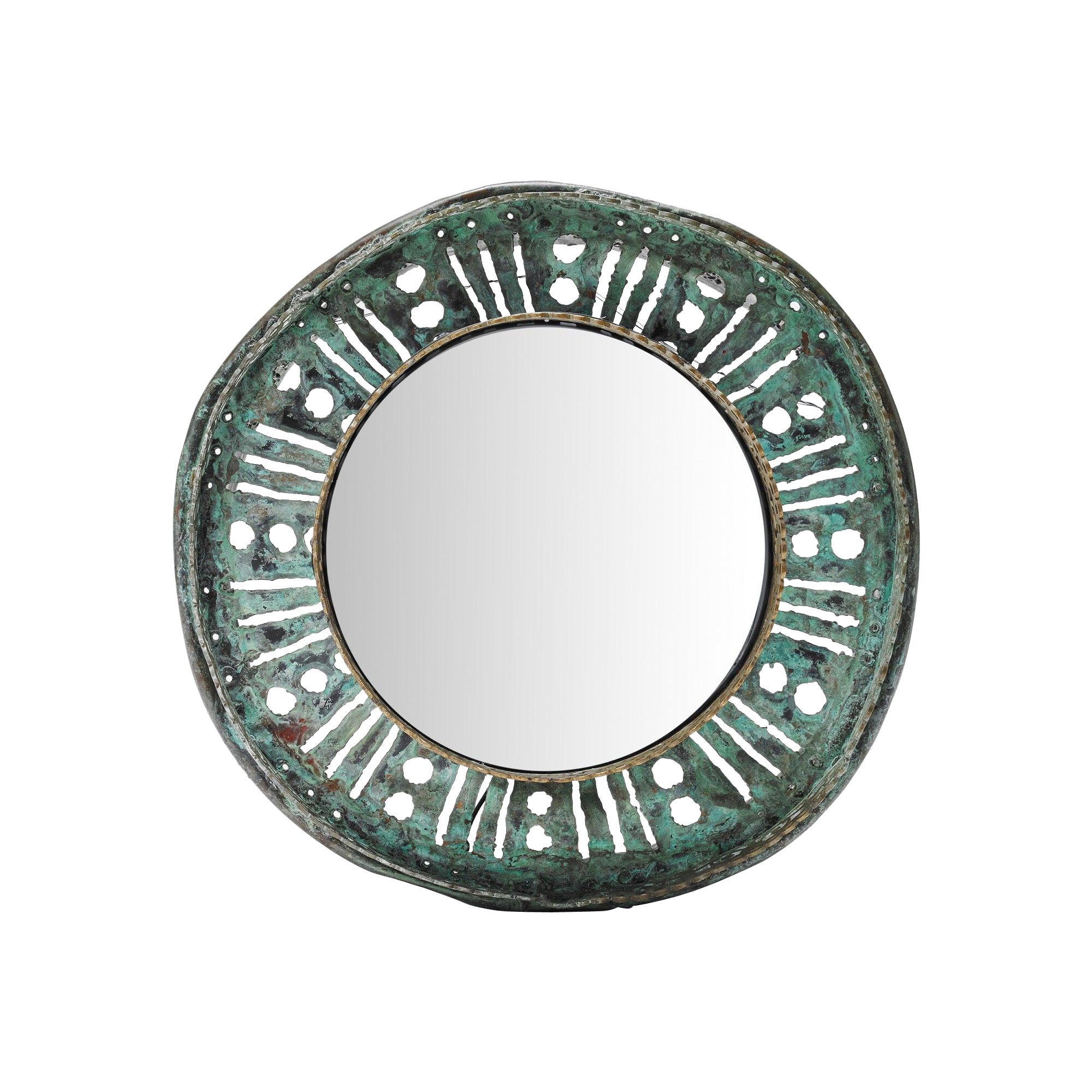 Lampe de miroir en bronze de Marcello Fantoni, années 1960