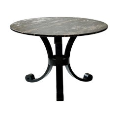 20th Century Solid Bronze Center Table With Marble Top from France