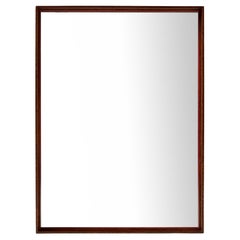 Original ‘Thin Line’ Solid Wood Mirror with Leather Trim