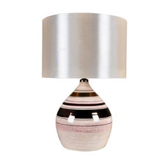 Lampe en céramique semblable à un bonbon de Georges Pelletier pour La Roue, Vallauris, 1970