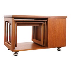 Mid Century Modern Vintage Teak Side End Nesting Table By Mcintosh Danish Style
