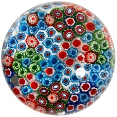 Pisapapeles de cristal artístico "millefiori" de Murano