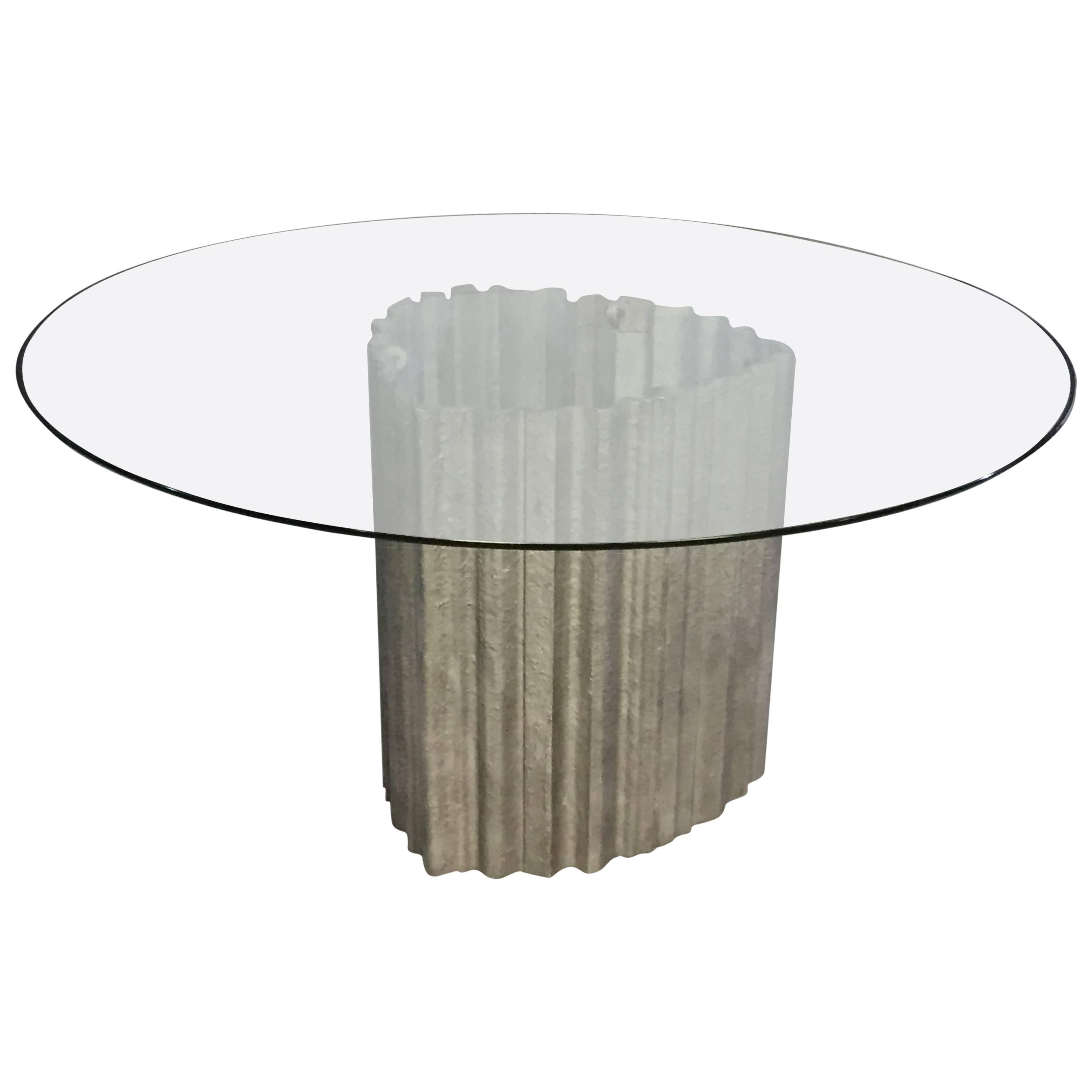 Chic Brutulist Dining/Center Table by Max Papiri