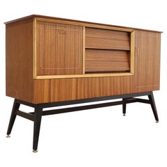 Mobile da cocktail vintage di metà secolo moderno Credenza Buffet di Beautility