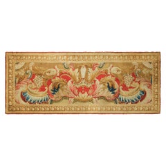 Antiker französischer Savonnerie Gallery Läufer mit floralen Mustern  Rug & Kilim