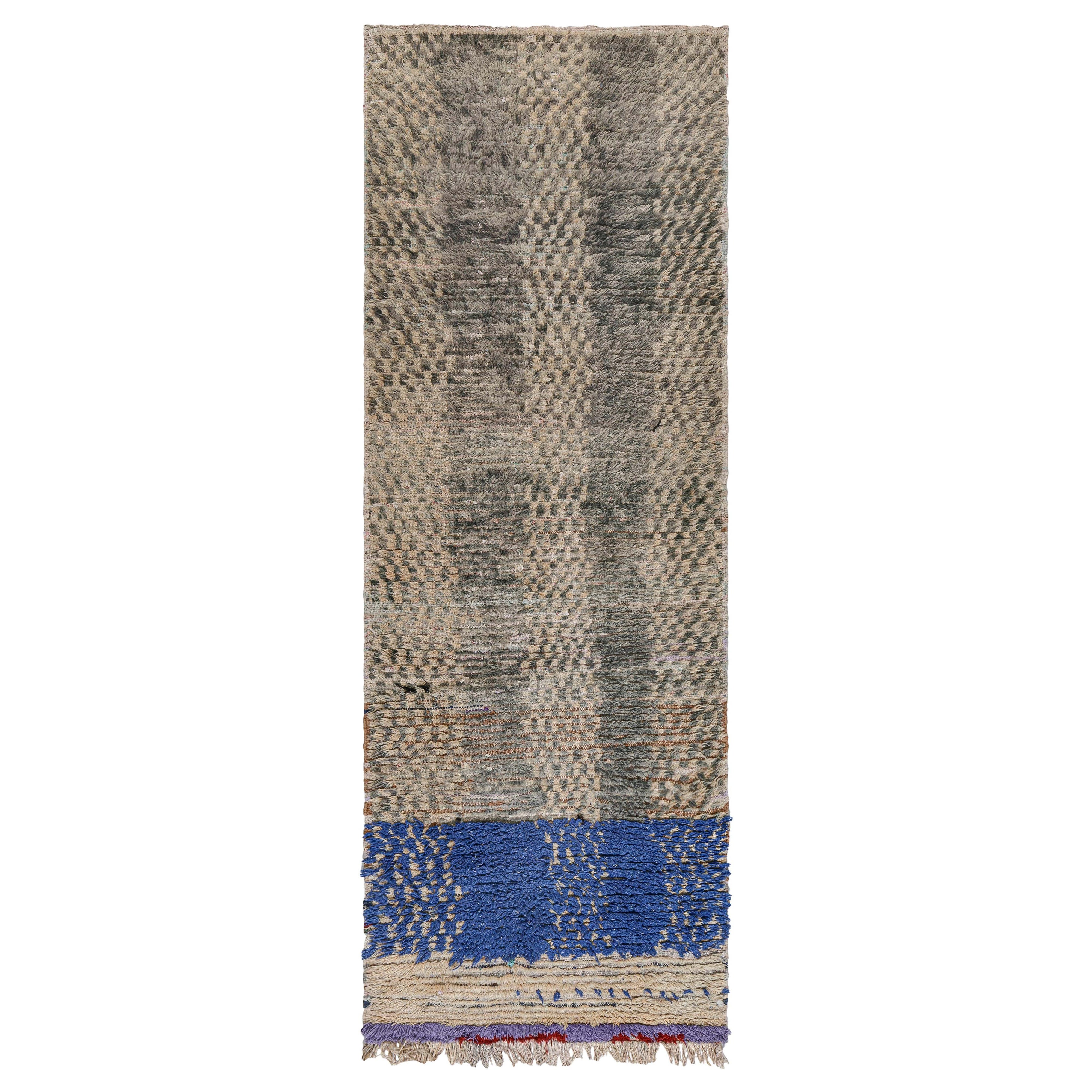 Doris Leslie Blau Vintage Moroccan Handmade Wool Runner