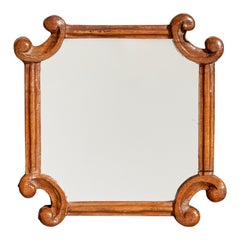 Designer italiano, Piccolo specchio da parete, Wood, Italia, anni '1930