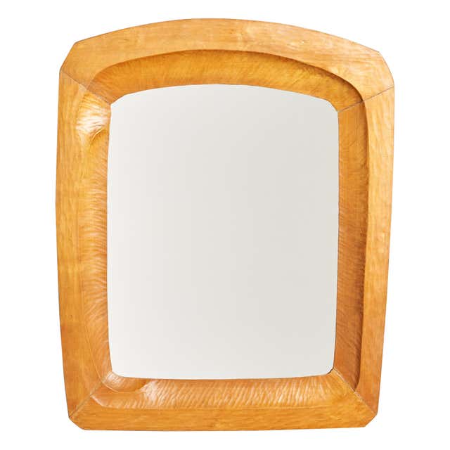 Gilbert Rohde, Wall Mirror, Wood, USA, 1930s For Sale at 1stDibs