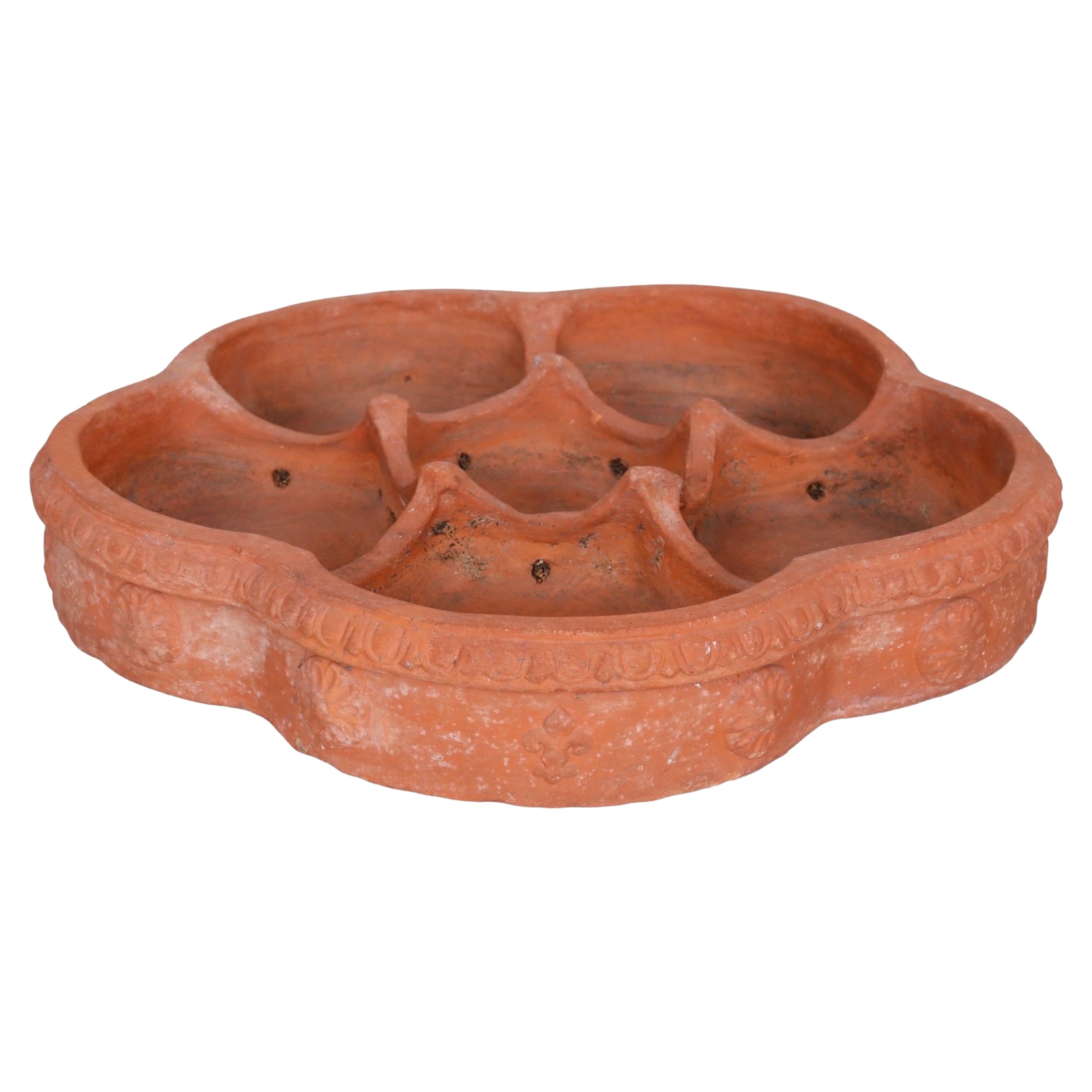 Plato grande de terracota italiana para plantas