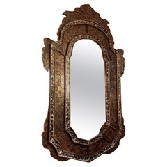 Antique Reverse Painted Mirror