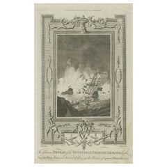 Defeat of the Spanish Armada, 1588: 18th-Century Engraving by Alexander Hogg