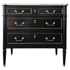 Antique French, Cómoda Luis XVI, Mármol de Carrara