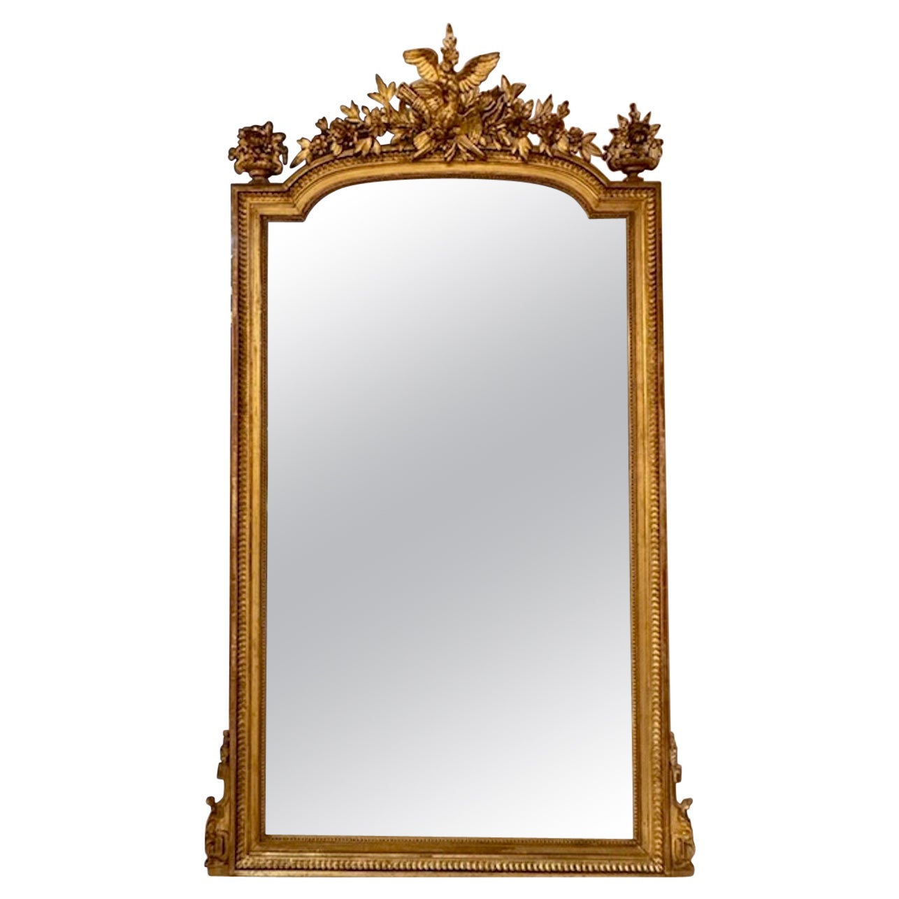 French Louis XVI Giltwood Mirror