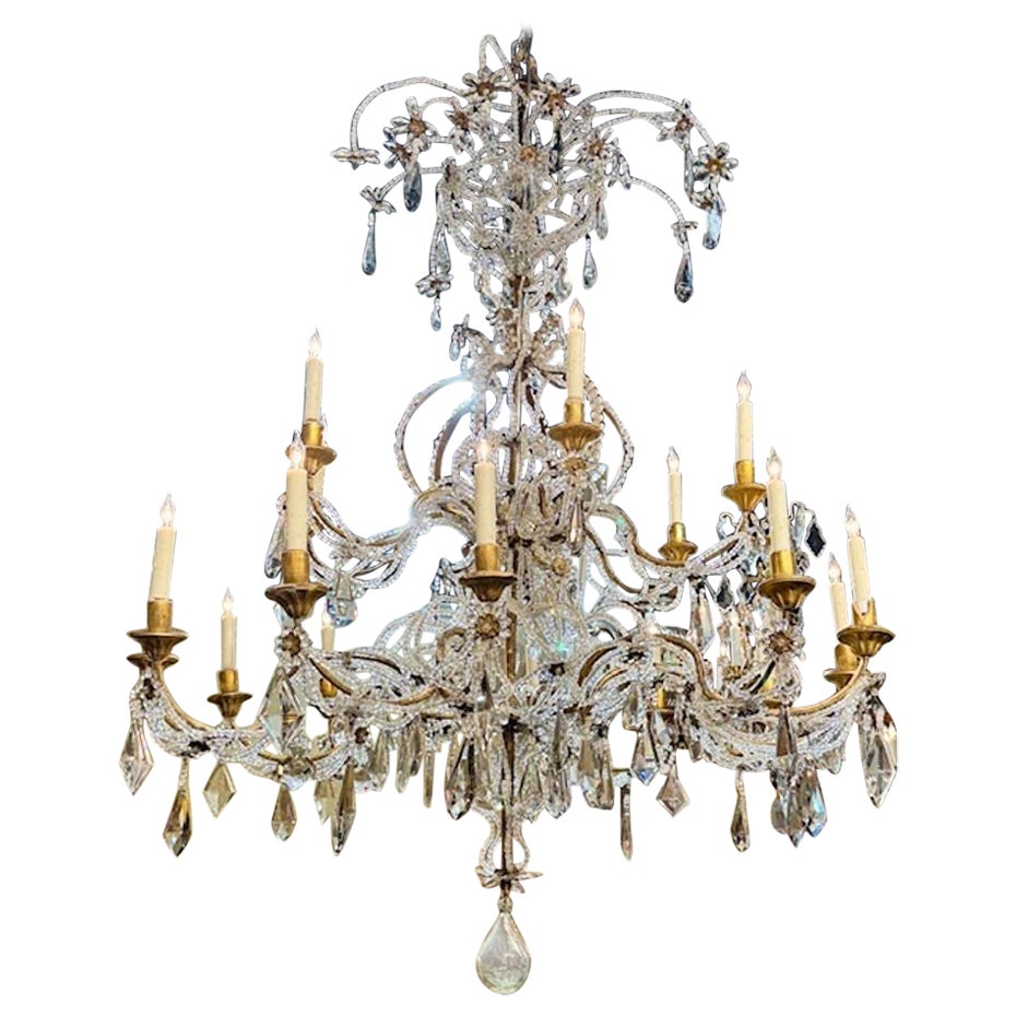 Italian Beaded Chandelier