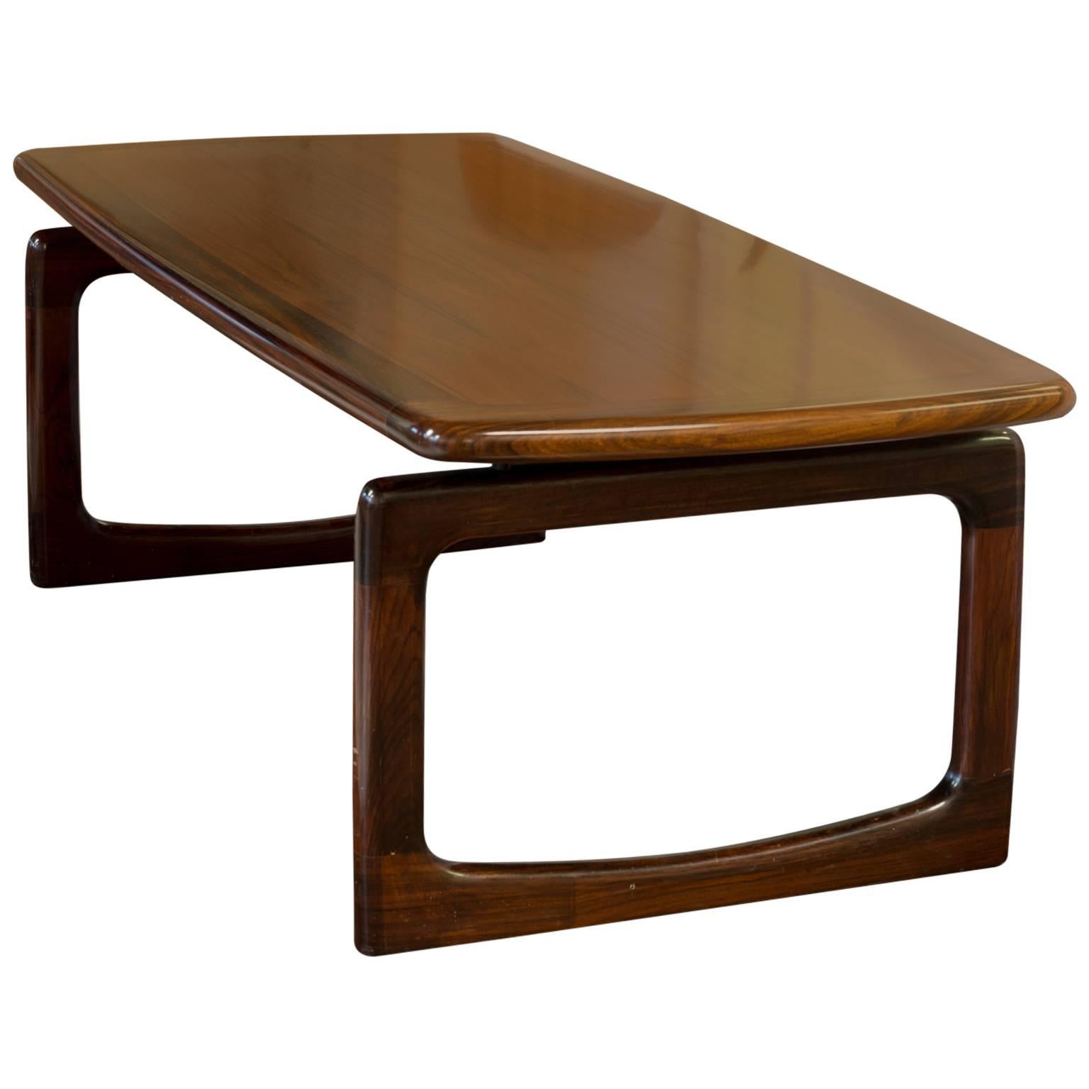 Exquisite Rosewood Coffee Table by Dyrlund For Sale