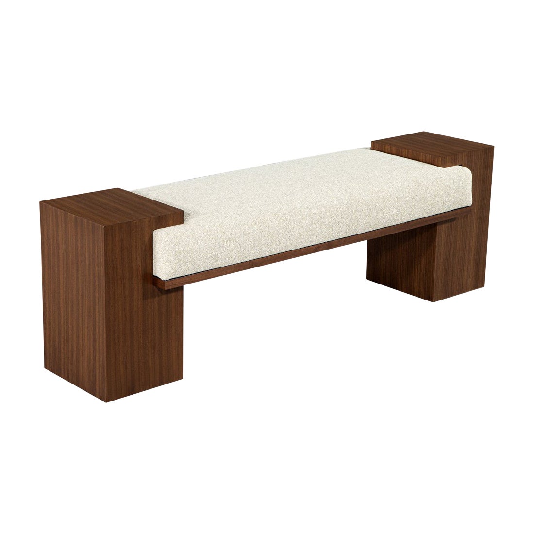 Custom Modern Walnut Bench