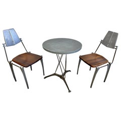 Robert Josten Aluminium Stuhl und Tisch