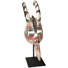 African Mask Mossi Antilope from Burkina Faso, Mid-20th Century