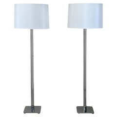 Pair of Glass Floor Lamps by Hansen Lighting
