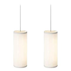 Set di 2 lampade a sospensione David Thulstrup Isol 30/76 Crema per Astep