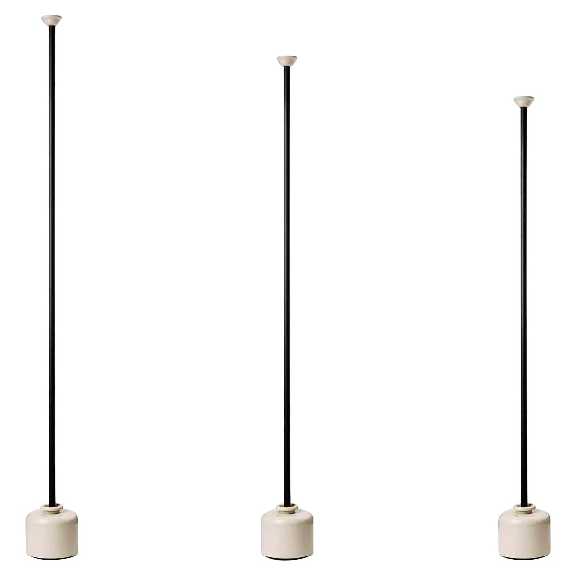 Set of 3 Gino Sarfatti Lamp Model 1095 "S-M-L" for Astep