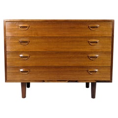 Commode With Four Drawers Made In Rosewood By Kai Kristiansen From 1960s