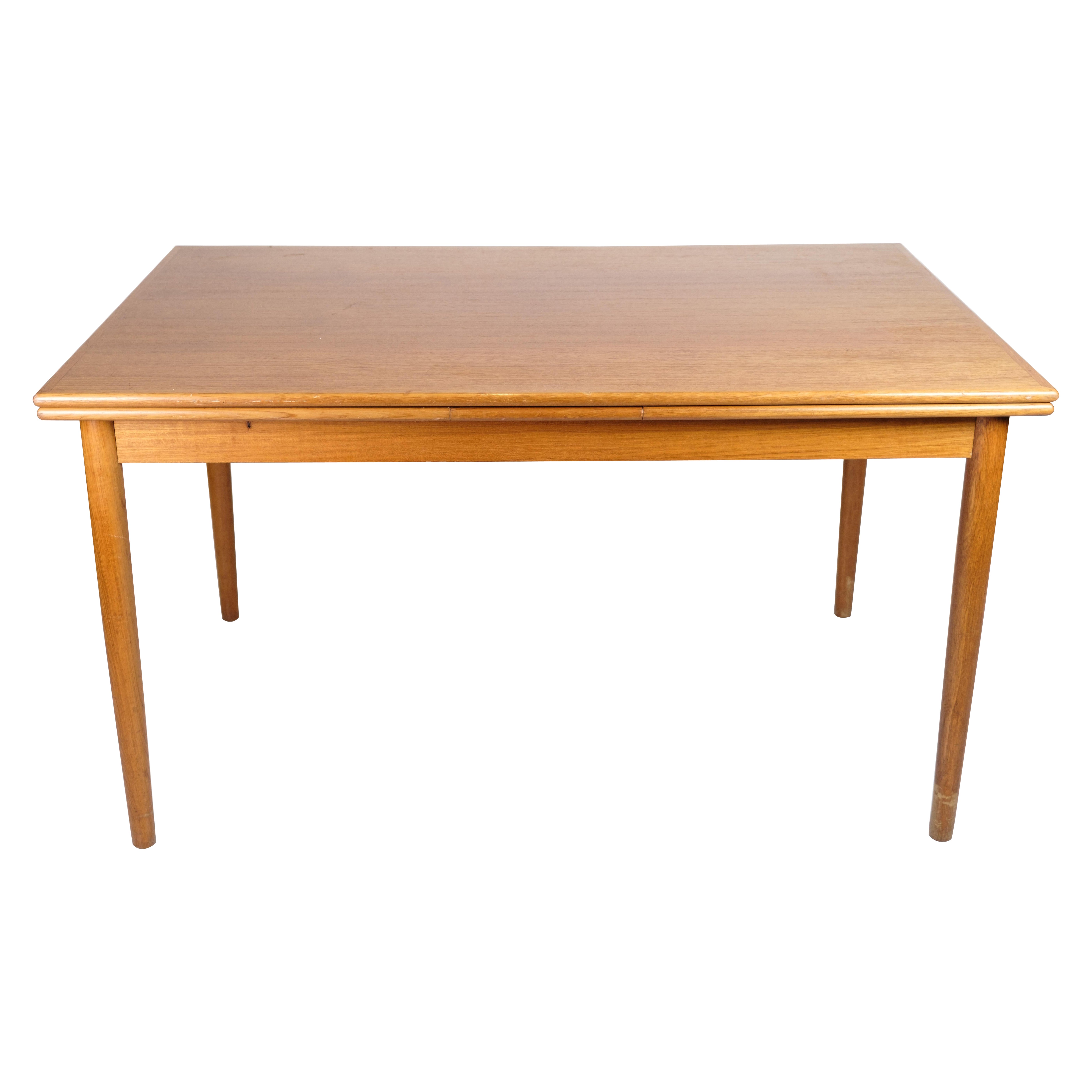 Esstisch mit Verlängerung aus Teakholz, dänisches Design aus den 1960er Jahren