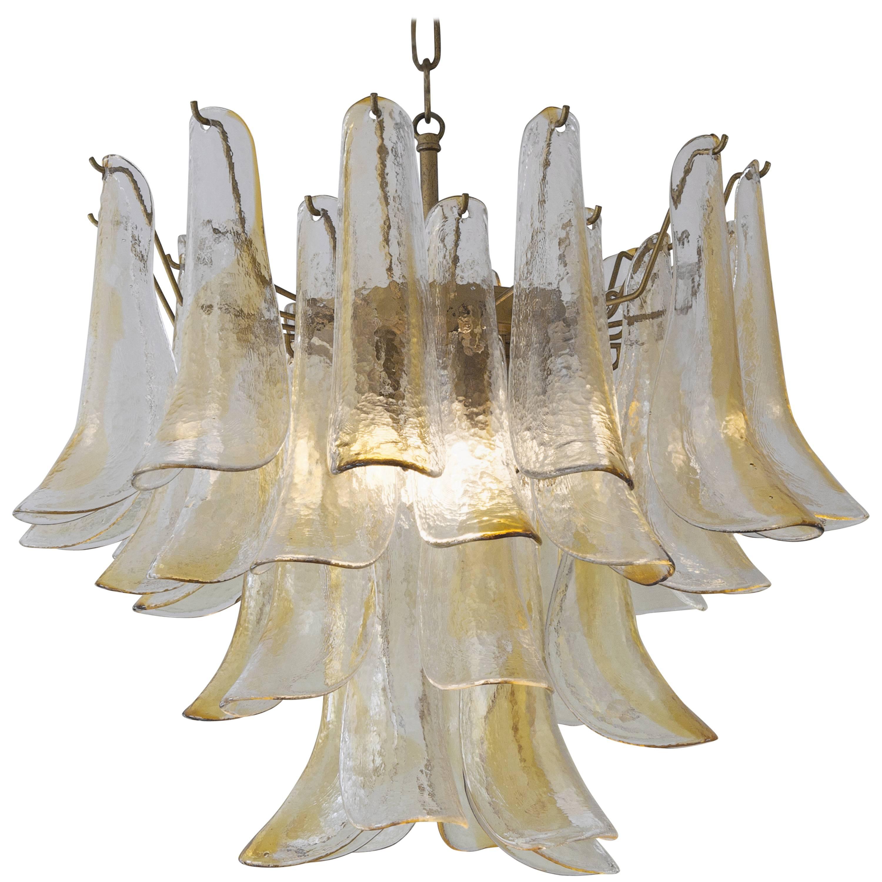 Vintage 1960s Murano Glass Chandelier