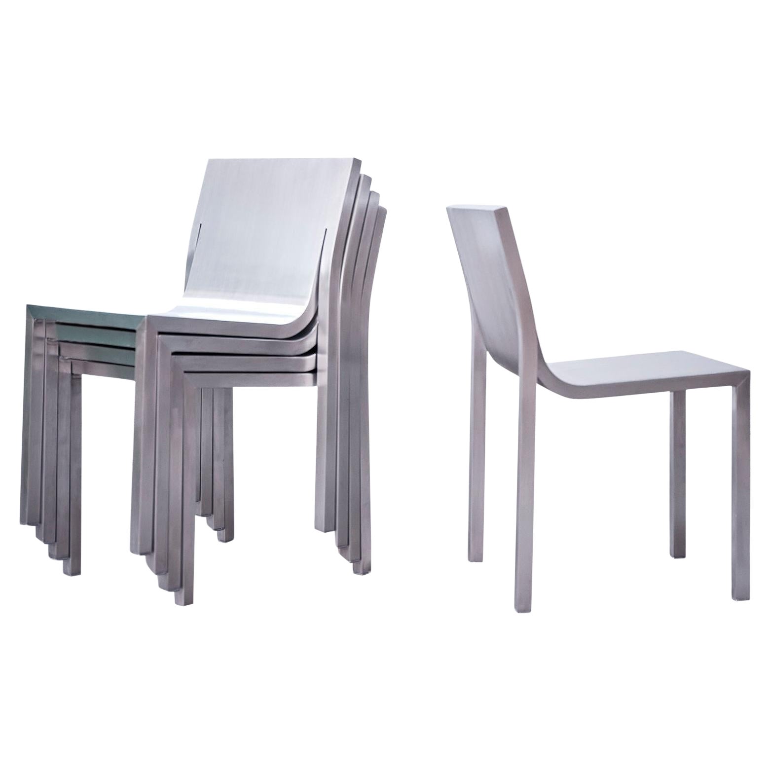 Sabine Marcelis, Stedelijk Chair,  Set of 3, Aluminium, Modernism, 2024