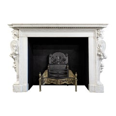 Chimenea de mármol barroca inglesa del siglo XVIII  Casa Appuldurcombe