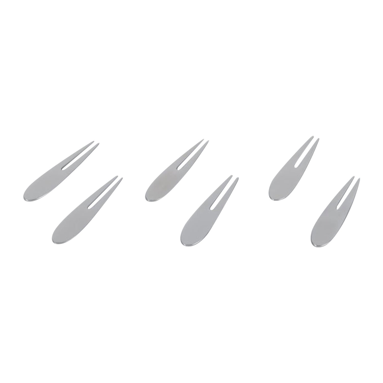 Nedda El-Asmar for Gense. "Appetize". Six hors doeuvre forks. 21st century.