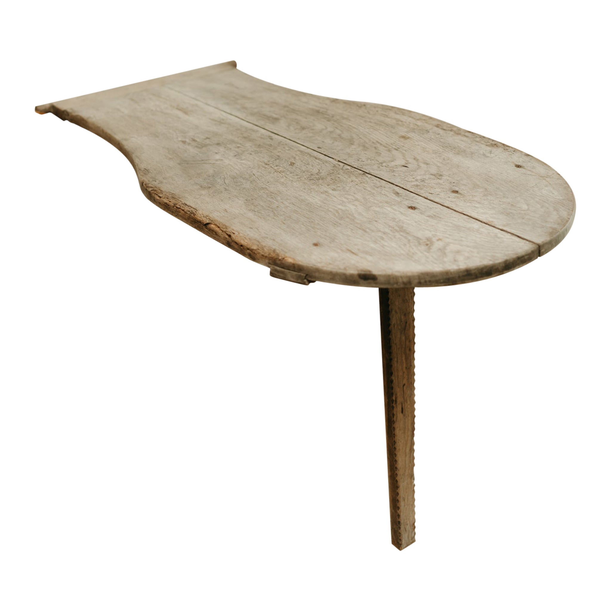 Table pliante en chêne français du 19e siècle ...