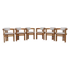 Pigreco Dining Chairs By Afra & Tobia Scarpa With Bentwood Frames, Set Of Six