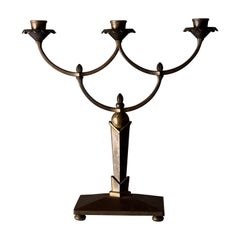 Raro candelabro secesionista de cuatro velas de R.S., Viena, 1900