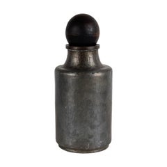Rare Hammered Aluminum Decorative Bottle by Lorenzo Burchiellaro, 1960s, Signed