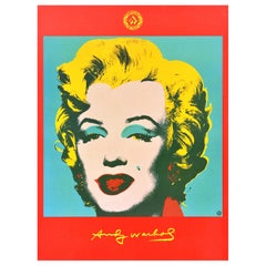 Original Vintage Poster Andy Warhol Marilyn Monroe Foundation For The Visual Art