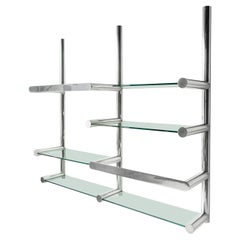 Orba-Wandschrank aus Aluminium und Glas von Janet Schwietzer für Pace Collection