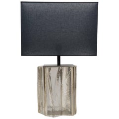 Nice Asymmetric French Lucite Lamp