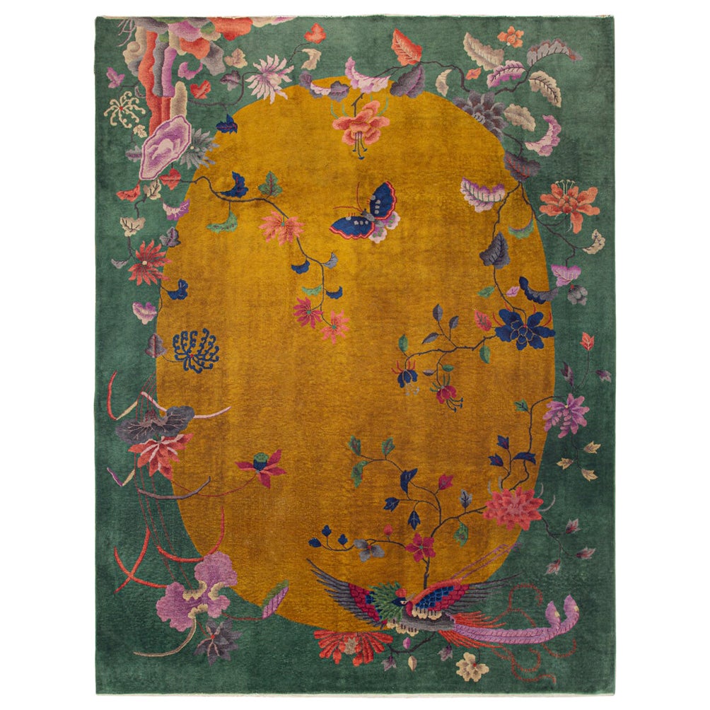 Chinesischer Art-Déco-Teppich aus den 1920er Jahren