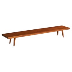 Amerikanische Designerin, Bank, Mahagoni, USA, 1970er Jahre