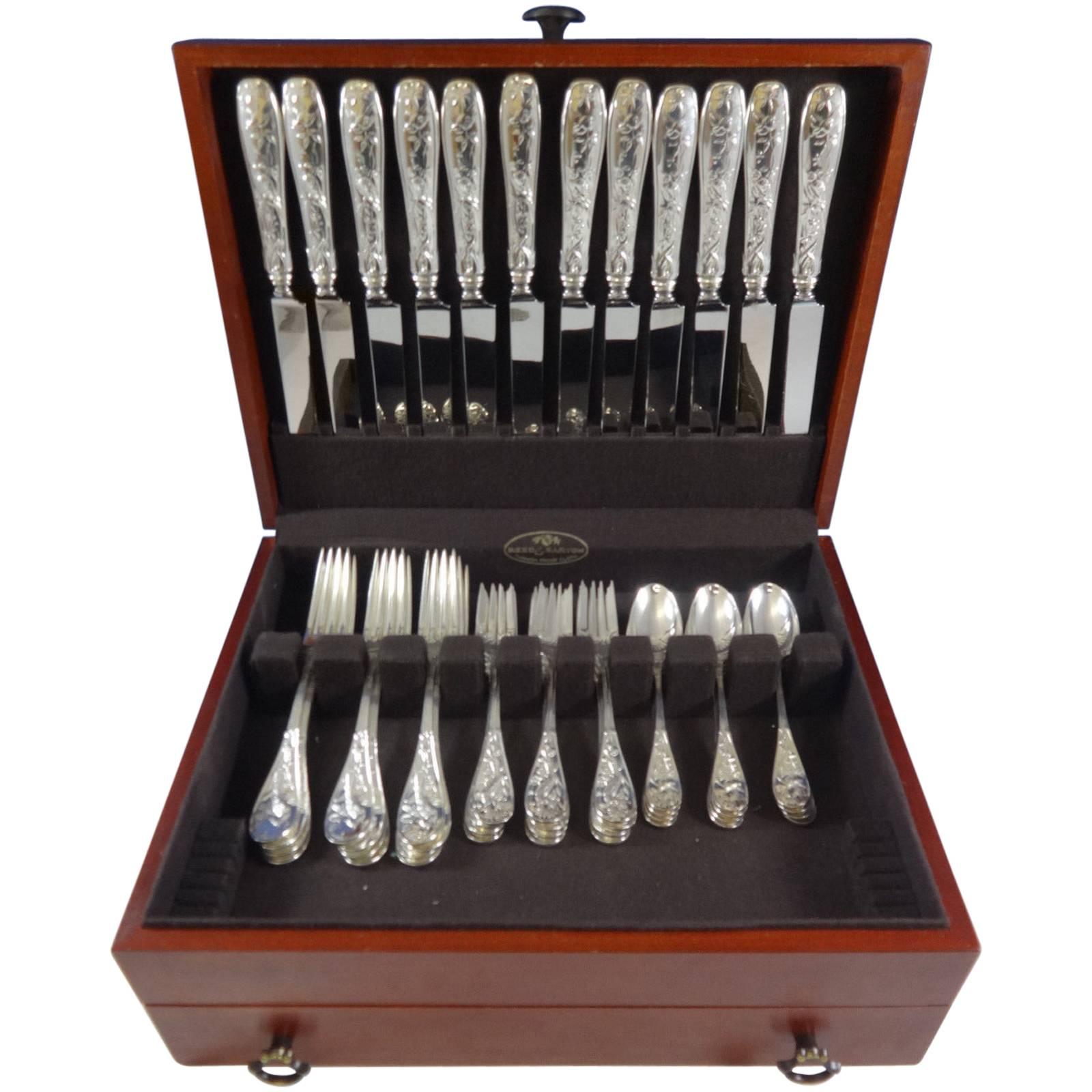 Audubon by Tiffany & Co. Sterling Silver Flatware Set Service 48 Pieces Dinner