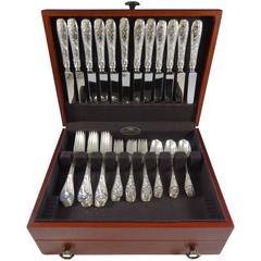 Audubon by Tiffany & Co. Sterling Silver Flatware Set Service 48 Pieces Dinner