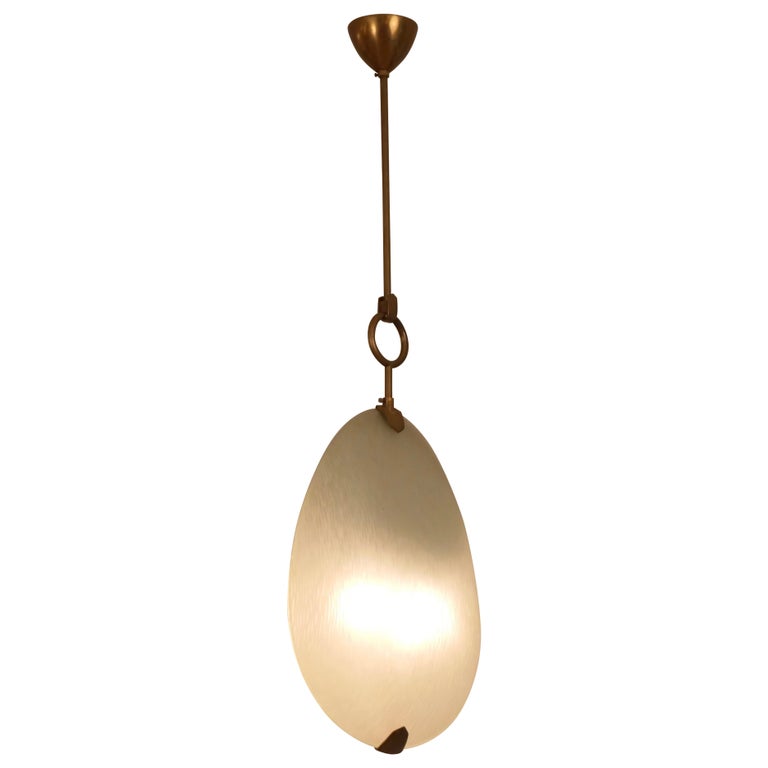 Max Ingrand for Fontana Arte pendant light, ca. 1950, offered by Angela Ball London